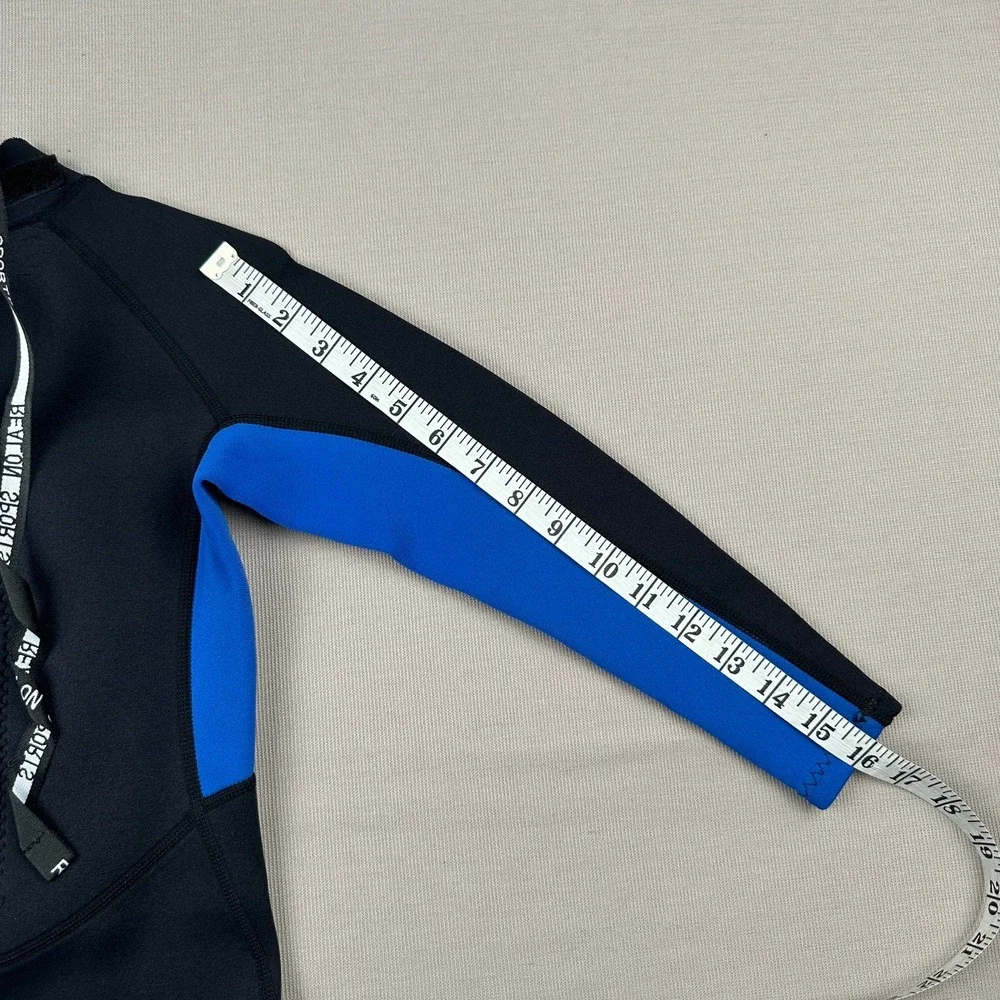 Realon Boys Wetsuit Full Body Neoprene Black Blue Size Medium Swimming Surfing